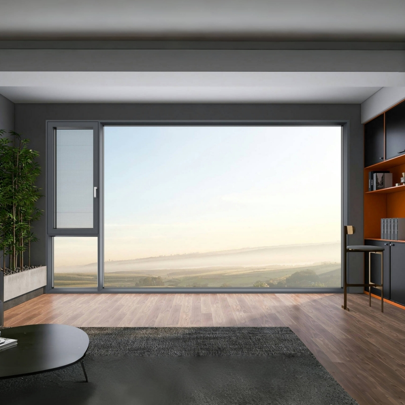 GP105 窗纱内开内倒系列